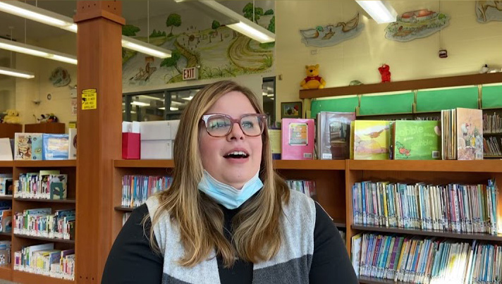Ms. Kay at Valley Stream Library